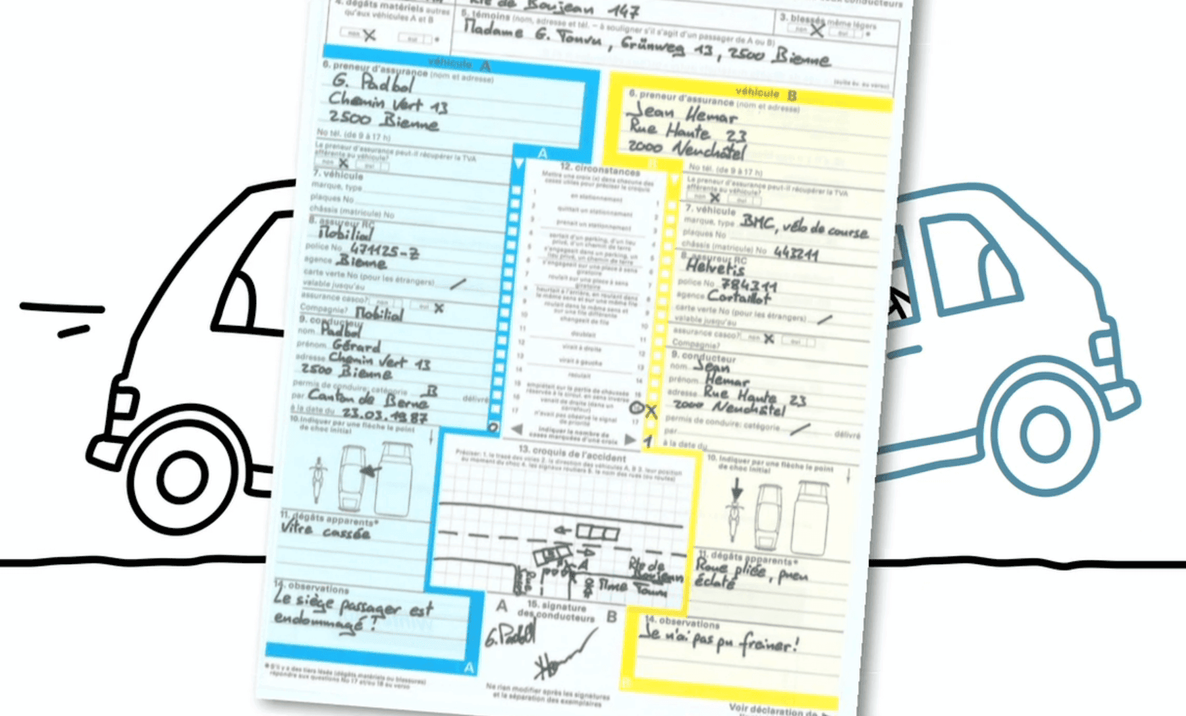 Constat Amiable Auto PDF, PDF, Véhicules